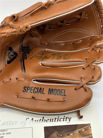 Texas Rangers Promotional Giveaway Glove Autographed by George W. Bush JSA