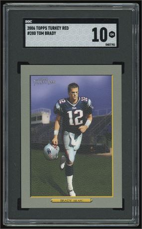 2006 Topps Turkey Red #280 Tom Brady SGC 10 GEM MINT