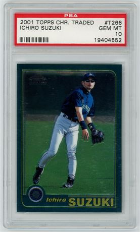 2001 Topps Chrome Traded Ichiro Suzuki PSA 10 GEM MINT