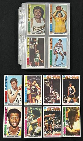 1976-77 Topps Basketball Complete Set (1-140) EXMT Average NICE SET!