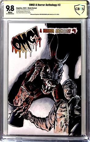 OMG! A Horror Anthology #3 (2022) Blank Variant CBCS 9.8 Signed by Rob Broussard