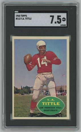 1960 Topps #113 Y.A. Tittle SGC 7.5