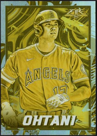 2022 Topps Fire #35 Shohei Ohtani Gold Minted