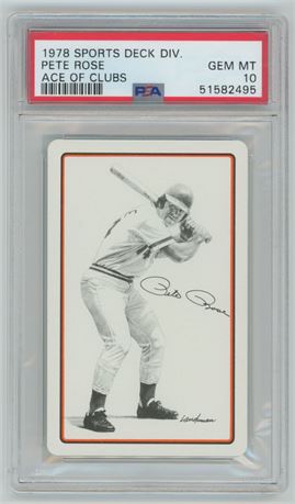 1978 Sports Deck Pete Rose Ace of Clubs PSA 10 GEM MINT