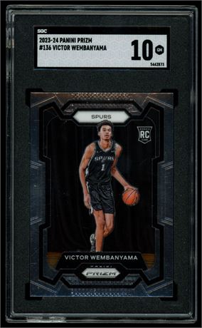 2023-24 Panini Prizm #136 Victor Wembanyama RC SGC 10