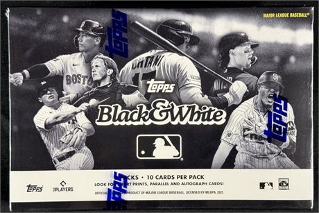 2023 Topps Black And White Hobby Box Factory Sealed