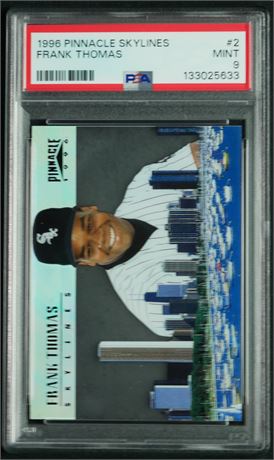 1996 Pinnacle #2 Frank Thomas Skylines PSA 9 MINT Only 8 Higher