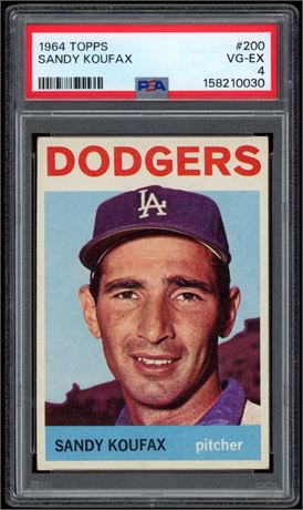 1964 Topps #200 Sandy Koufax PSA 4