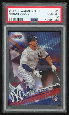 2017 Bowman's Best #1 Aaron Judge RC PSA 10 GEM MINT