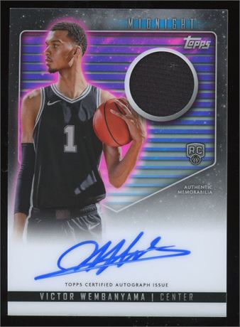 2024 Topps Victor Wembanyama RC Jersey Auto