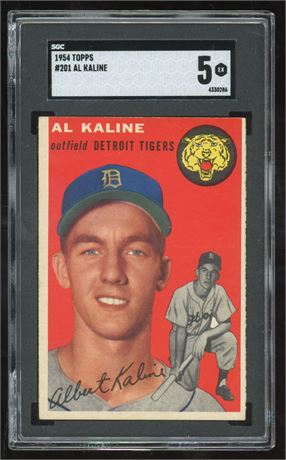 1954 Topps #201 Al Kaline RC SGC 5 EX