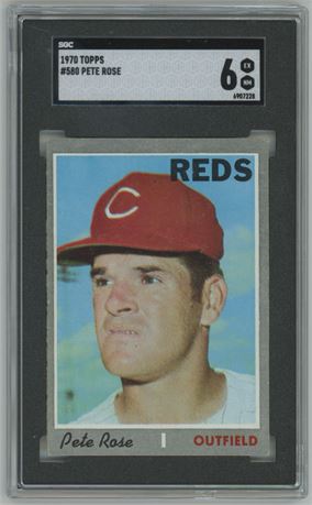 1970 Topps #580 Pete Rose SGC 6 EXMT