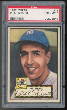 1952 Topps #11 Phil Rizzuto PSA 6 EXMT