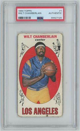 1969 Topps #1 Wilt Chamberlain PSA Authentic