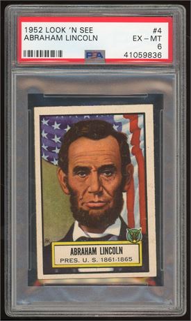1952 Look 'N See #4 Abraham Lincoln PSA 6 EXMT