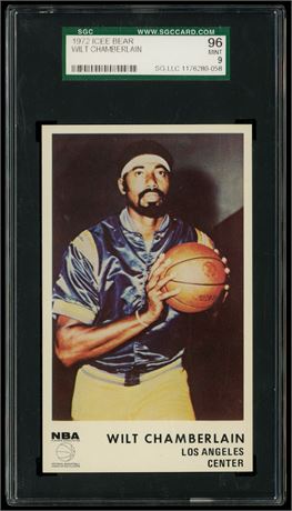 1972 Icee Bear Wilt Chamberlain SGC 9 Pop 10 Highest