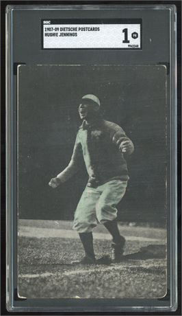 1907-09 Dietsche Postcards Hughie Jennings SGC 1