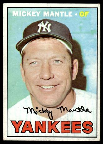 1967 Topps #150 Mickey Mantle Low Grade See Pictures