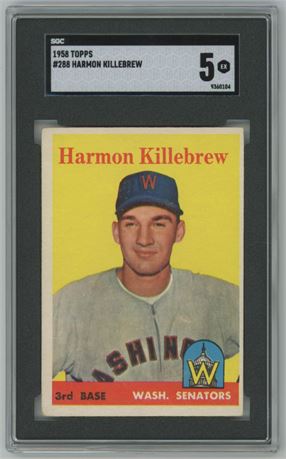 1958 Topps #288 Harmon Killebrew SGC 5 EX
