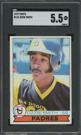 1979 Topps #116 Ozzie Smith RC SGC 5.5 EX+