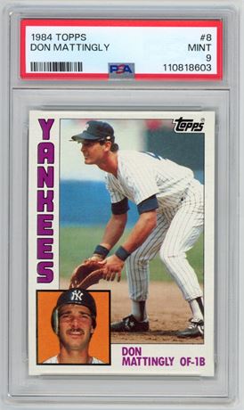 1984 Topps #8 Don Mattingly RC PSA 9 MINT