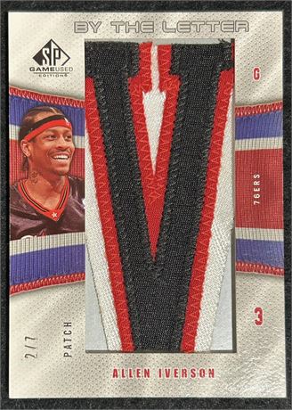 2006 SP Authentic By the Letter "V" Allen Iverson 2/7