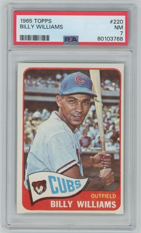 1965 Topps #220 Billy Williams PSA 7 NM