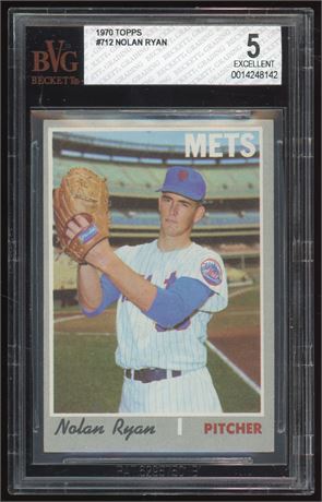 1970 Topps #712 Nolan Ryan BVG 5 EX