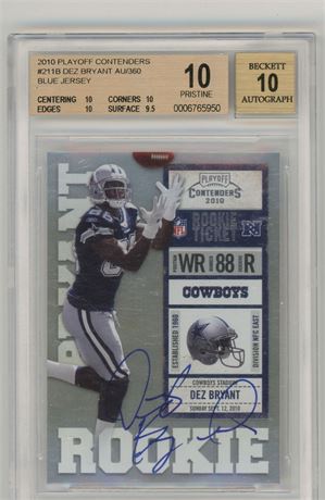 2010 Panini Playoff Contenders Dez Bryant RC  AU/360 Pristine 10 Auto 10
