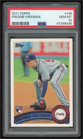 2011 Topps #145 Freddie Freeman RC PSA 10 GEM MINT