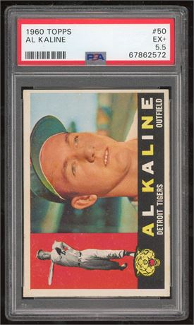 1960 Topps #50 Al Kaline PSA 5.5 EX+