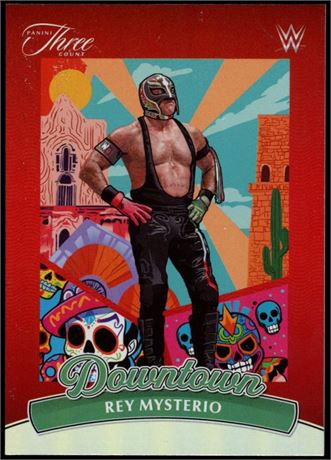 2024 Panini Three Count WWE #1 Rey Mysterio Downtown
