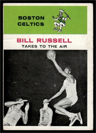 1961 Fleer #62 Bill Russell Takes To The Air Low Grade (READ)