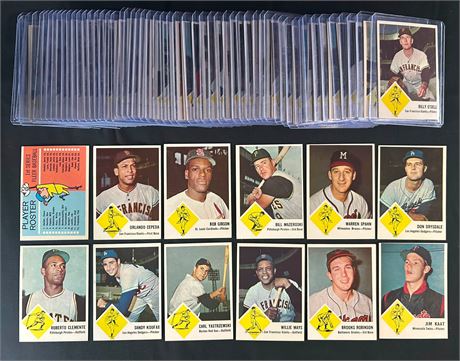 1963 Fleer Baseball Complete Set (1-67) w/ Checklist EXMT AVG