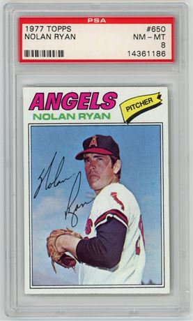 1977 Topps #650 Nolan Ryan PSA 8 NMMT Nicely Centered