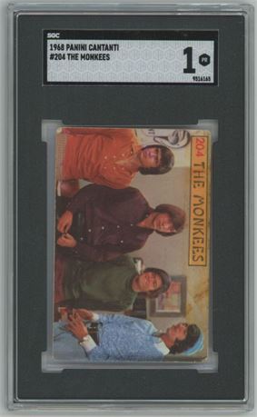 1968 Panini Cantanti #204 The Monkees SGC 1 POOR