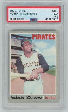 1970 Topps #350 Roberto Clemente PSA 5.5 EX+