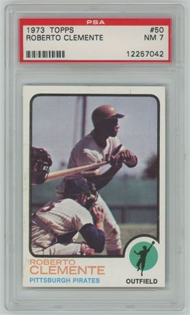 1973 Topps #50 Roberto Clemente PSA 7 NM