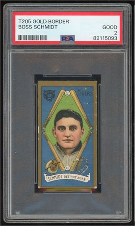 1911 T205 Piedmont Boss Schmidt PSA 2 GOOD