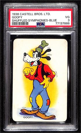 1938 Castell Bros LTD Goofy Shuffled Symphonies - Blue PSA 3 VG