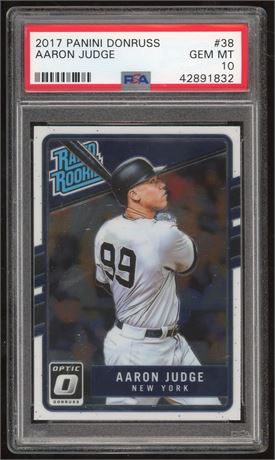 2017 Panini Donruss #38 Aaron Judge Rated Rookie PSA 10 GEM MINT