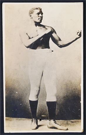 1894 Circa Peter Jackson Boxing Photograph Low Grade