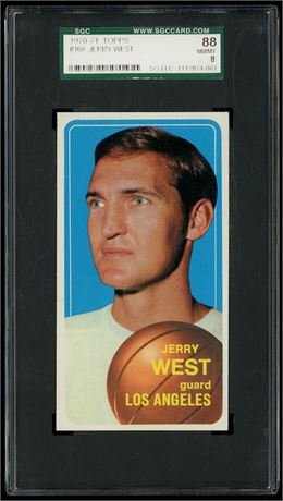 1970 Topps #160 Jerry West SGC 8 Nicely Centered