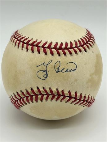 Yogi Berra Autographed Official American League Baseball Upper Deck