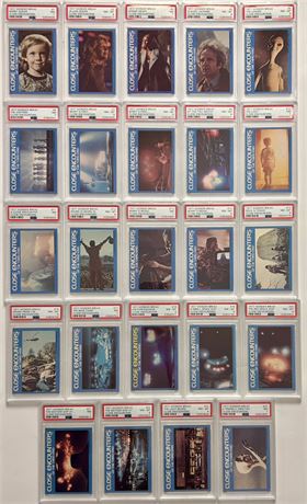 1977 Wonder Bread Close Encounters of The Third Kind Complete Set of 24 All PSA