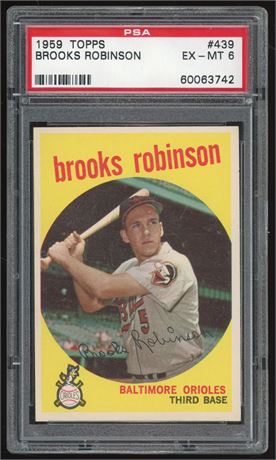 1959 Topps #439 Brooks Robinson PSA 6 EXMT