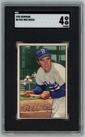 1952 Bowman #8 Pee Wee Reese SCG 4 VGEX