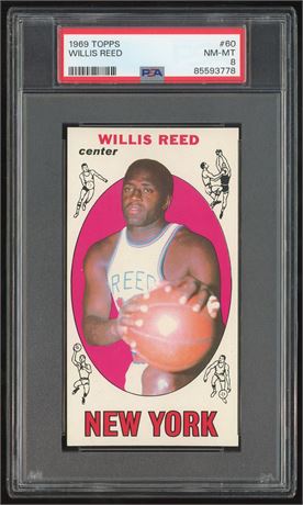 1969 Topps #60 Willis Reed PSA 8 NMMT