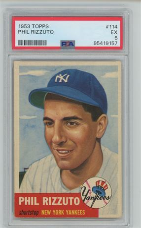 1953 Topps #114 Phil Rizzuto PSA 5 EX