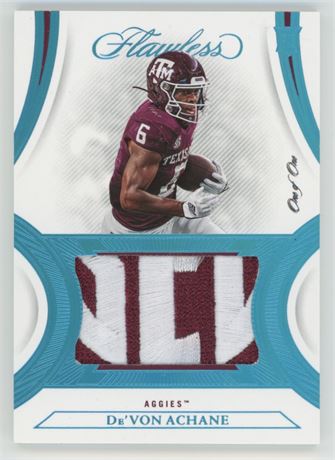 2023 Flawless De'Von Achane RC Patch 1/1